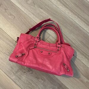 Balenciaga twiggy red bag